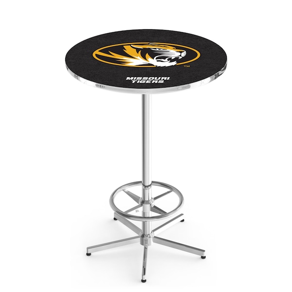 42" Chrome Missouri Pub Table